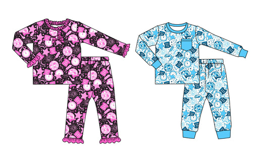 25.8.26 custom each style moq 5 eta 4-6week Sibling Sisters baby girl long sleeve pants sets 2