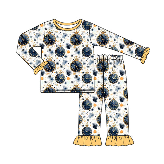 8.20 custom each style moq 5eta 4-6week Sibling Sister alarm baby girls sets and rompers match family design