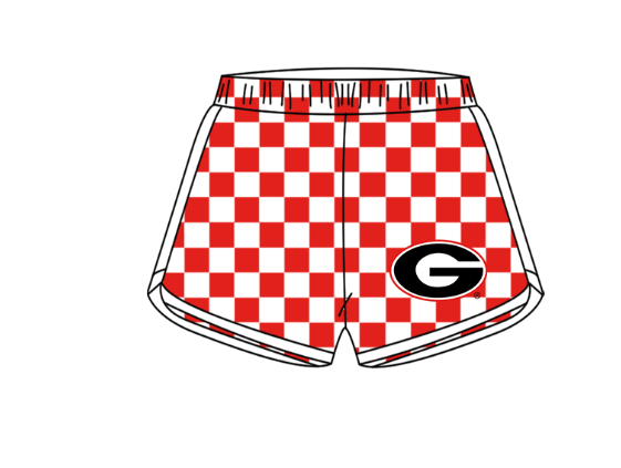 Custom moq 5 mix size milk silk summer teams Boy's Short-Sleeved Shirt Black Plaid Shorts Set Girl's Two Short-Sleeved Outfits with Matching Swimsuits Adult Shorts