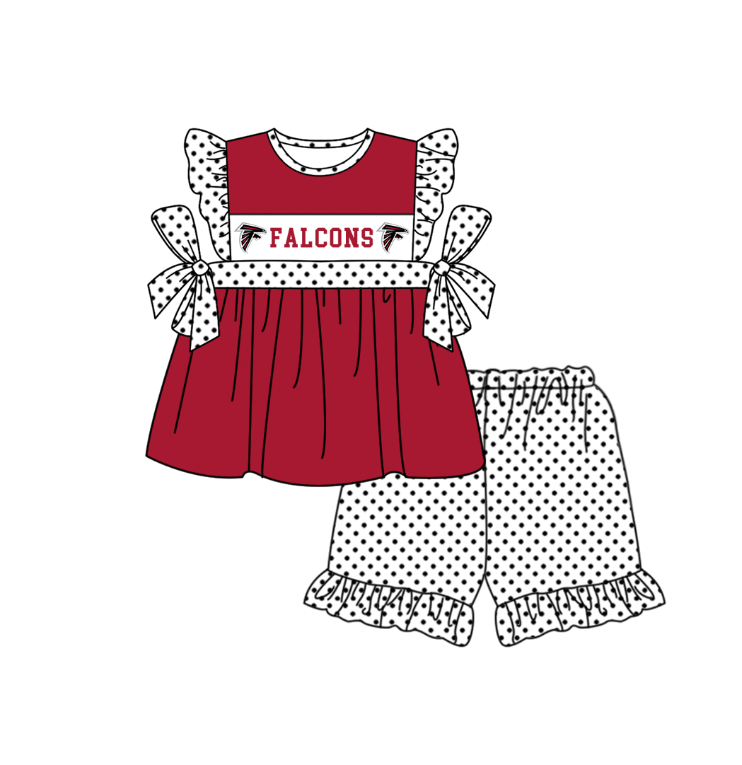 Custom moq 5 mix size milk silk summer teams baby girl boys clothes Dark red short sleeve shorts sets 2  and dress and rompers 2 series