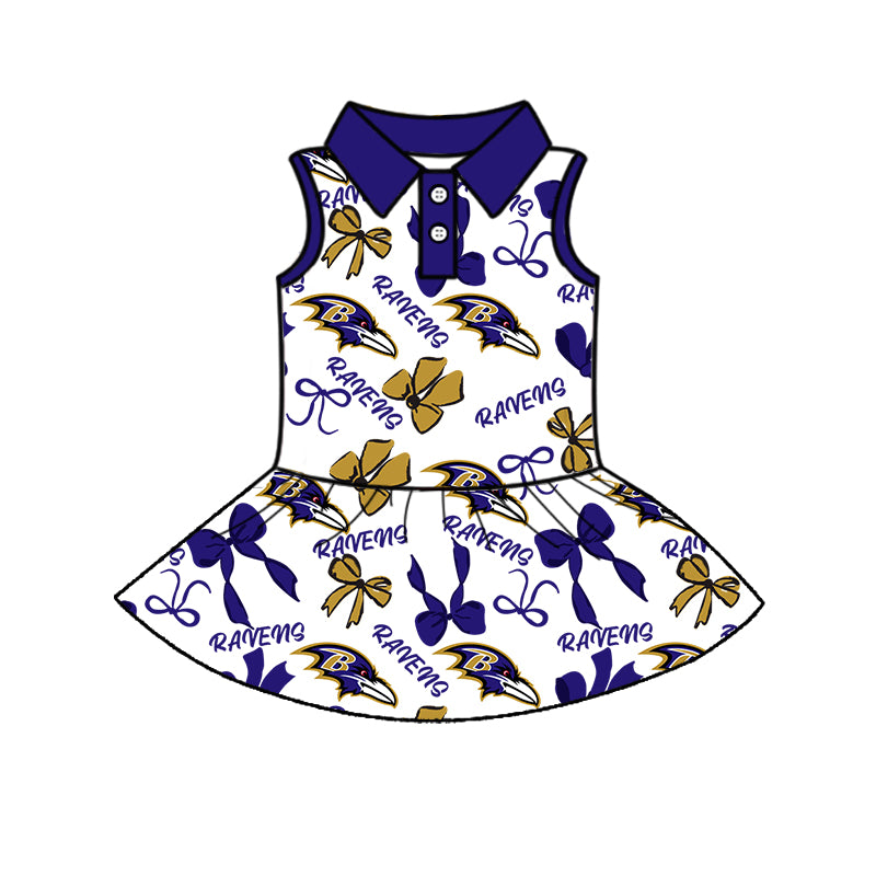 Custom moq 5 mix sizes summer teams baby girls clothes team blue short sleeve skirts shorts sets 1 and skirts sets 2 and and skirts sets 2 and dress 1 and dress 2 and dress 3 and dress 4-25.6.9