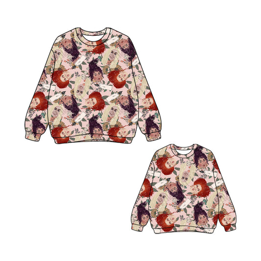 25.7.25 custom each style moq 5eta 4-6week Sibling Sister long sleeve top and adult top match design