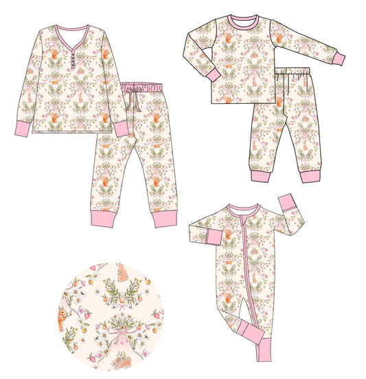 25.9.12 custom each style moq 5eta 4-6week Sibling Sister baby long sleeve pants sets and romper and adult set match design