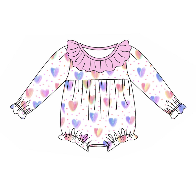 9.4 custom each style moq 5eta 4-6week Sibling Sister love light purple baby girl sets and dress and rompers match family design
