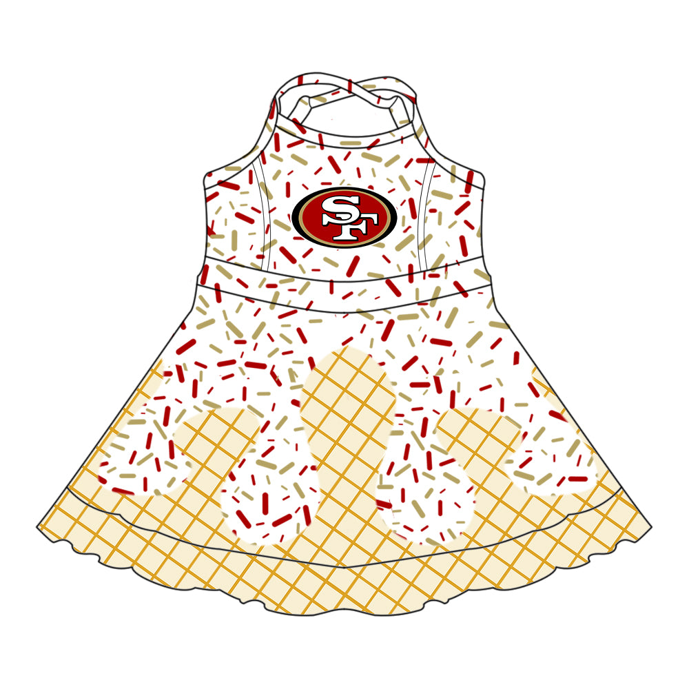 Custom summer teams baby girls clothes team white hooded long sleeve tops and short sleeve top and dress and pants and shorts-25.6.18