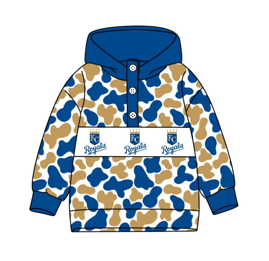 2-Custom moq 8 mix size milk silk summer team baby boy clothes camouflage blue hooded long sleeve top-25.10.9
