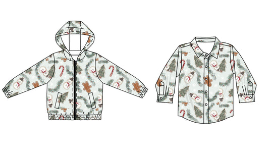25.6.11 custom each style moq 5eta 4-6week Sibling Sister Christmas baby boy hooded long sleeve top 1 and top 2 match family design
