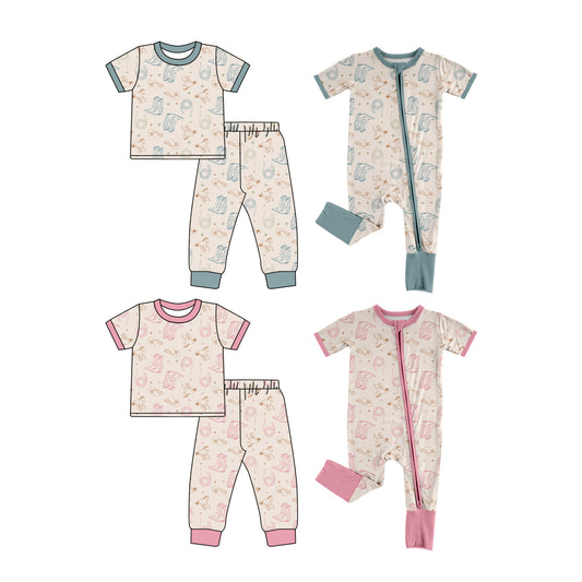 25.6.4 custom each style moq 5eta 4-6week Sibling Sisters boot catcus baby girl short sleeve pants sets 1 and sets 2 and romper 1 and romper 2 match family design