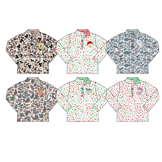 25.7.5 custom each style moq 5eta 4-6week Sibling Sister baby boy long sleeve top 1 and top 6 match family design