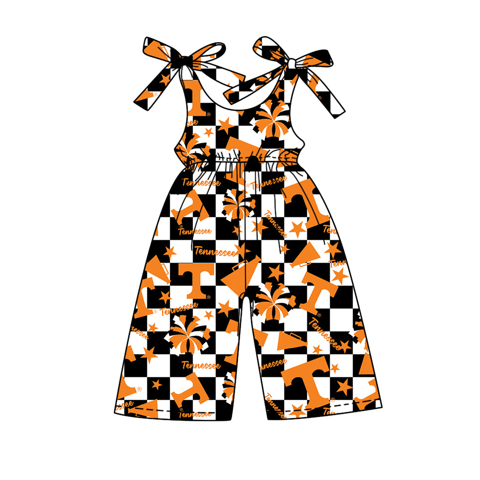 Custom moq 5 mix size milk silk summer teams baby girls clothes team orange sleeveless shorts sets and skirts sets and dress and jumpsuit-25.7.16