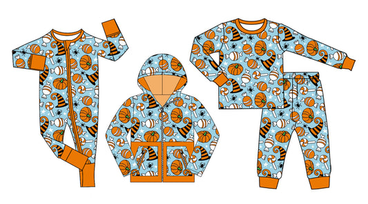 25.8.14 custom each style moq 5eta 4-6week Sibling Sisters halloween baby boy long sleeve pants sets and romper and top match family design