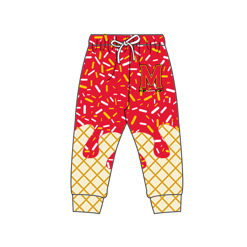Custom summer teams baby girls clothes team red hooded long sleeve tops and short sleeve top and dress and pants and shorts-25.5.29
