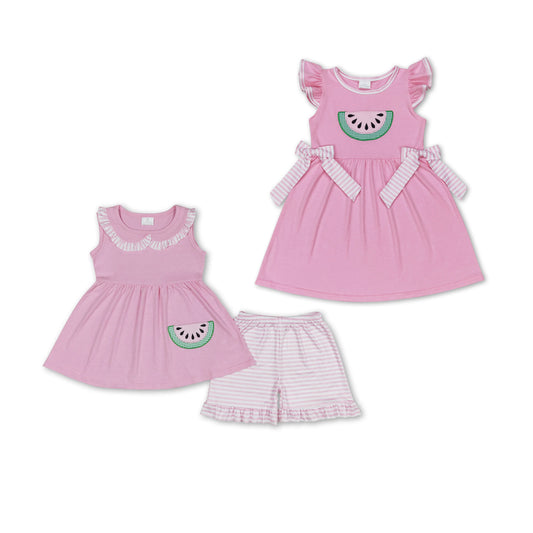 RTSBoys Embroidered Short Sleeve Cow Pattern Shorts sets dress