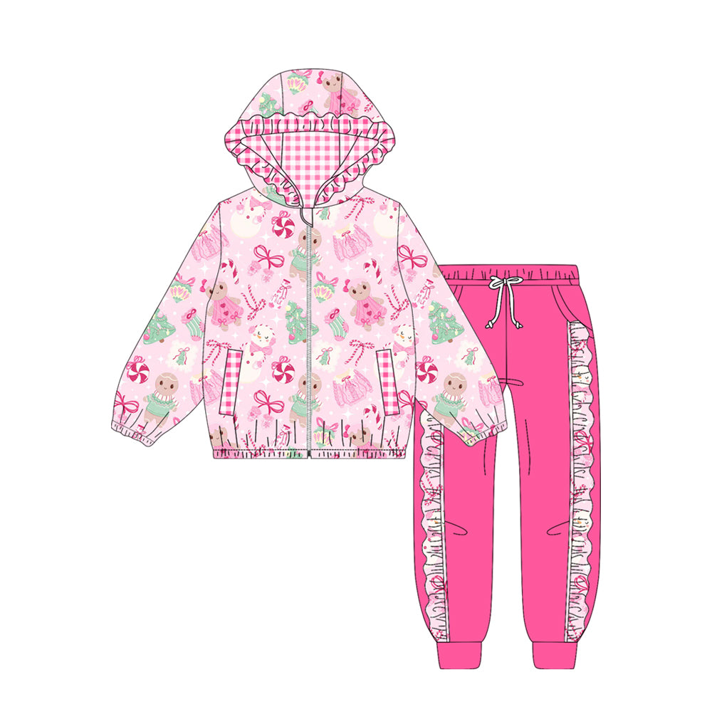 25.9.2 custom each style moq 5 eta 4-6week Sibling Sisters Christmas baby girl long sleeve pants sets 5