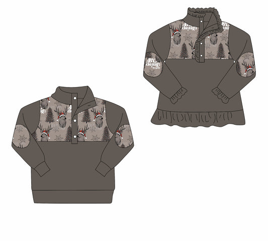 25.8.22 custom each style moq 5eta 4-6week Sibling Sister Christmas baby boy long sleeve top 2