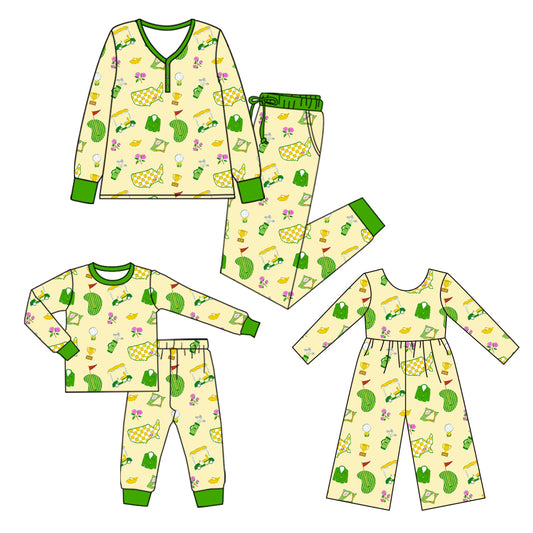 25.5.23 custom each style moq 5eta 4-6week Sibling Sister long sleeve pants sets and adult sets and jumpsuit match design