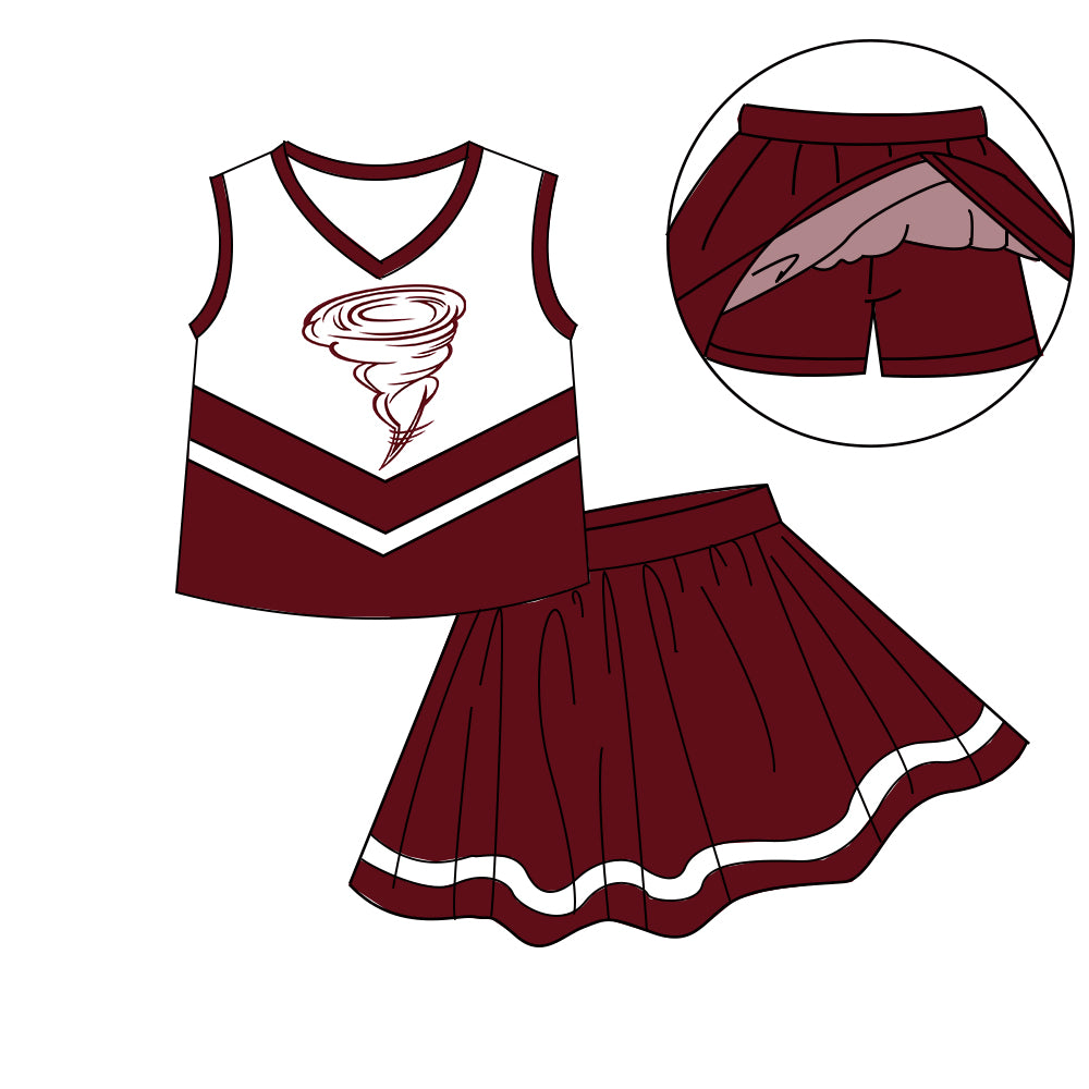 Custom moq 5 mix size milk silk summer teams baby girls clothes bow brick red hooded long sleeve pants sets and skirts sets and dress 1 and dress 2 and top-25.8.5