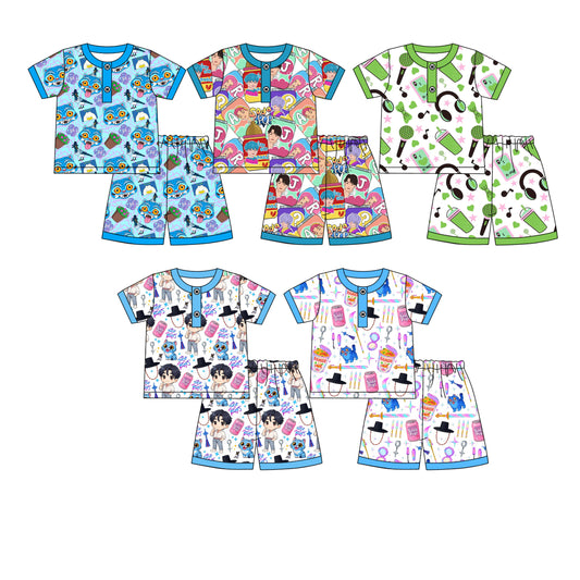 25.11.6 custom each style moq 5 eta 6-8week Sibling Sisters baby girl clothes short sleeve shorts sets 5 match family design