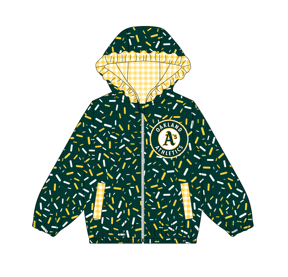 10.3-2-Custom moq 8 mix size milk silk summer team baby girls clothes green hooded long sleeve top-25.10.9
