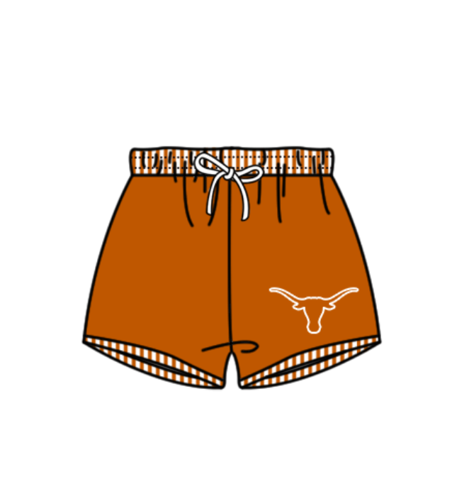Custom moq 5 mix size milk silk summer teams baby girl boys clothes Brown Two-Piece Swimsuit Set One Piece Swimsuits boy swim trunks