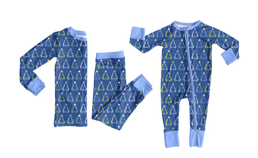 25.7.15 custom each style moq 5eta 4-6week Sibling Sister Christmas blue baby boy long sleeve pants sets and rompers match family design