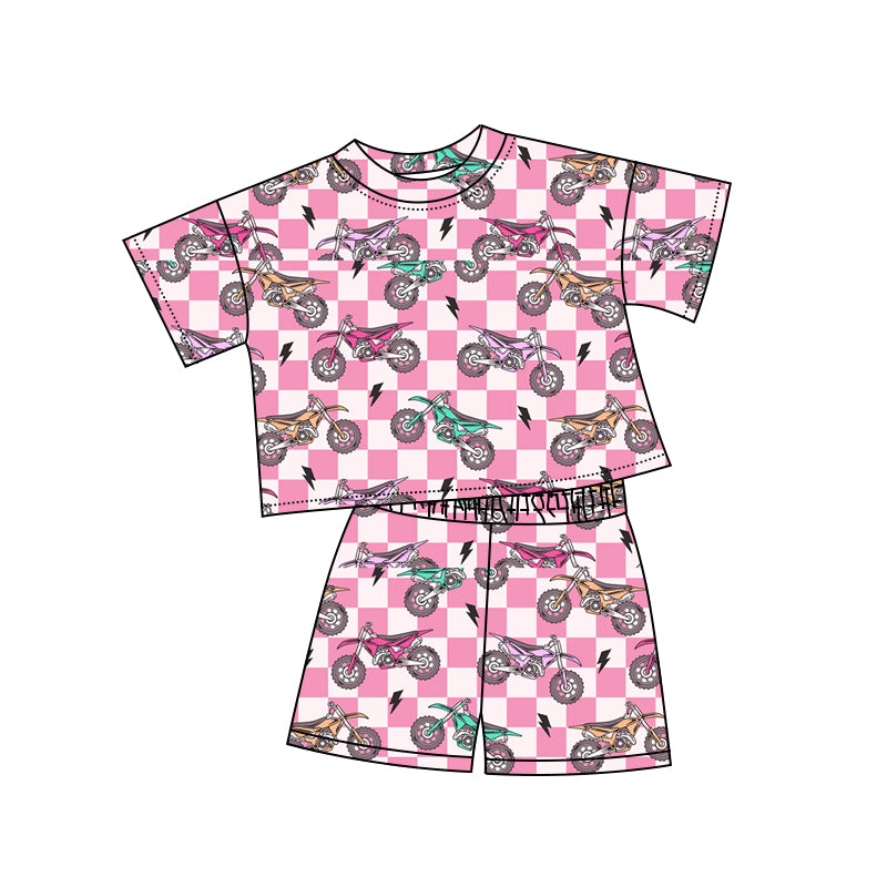 4.10 custom each style moq 5eta 4-6week Sibling Sister baby girls short sleeve set 1 and set 5 match design