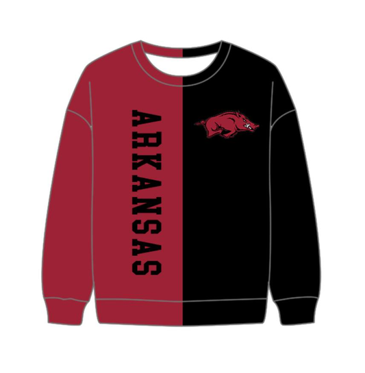 Custom moq 8 mix size milk silk summer team baby boys clothes red and black long sleeve top-25.9.22