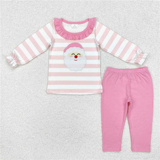 RTS NO MOQ（In Stock) GLP1739 Embroidered Christmas Long Sleeve Pants Set
