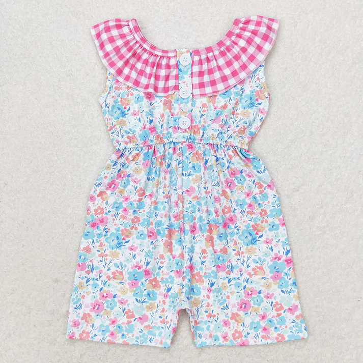RTS NO MOQ Girls Boys short sleeve Clothes jumpsuit