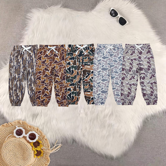 RTS NO MOQ Baby Boys Clothes Camouflage Pocket overalls Pants