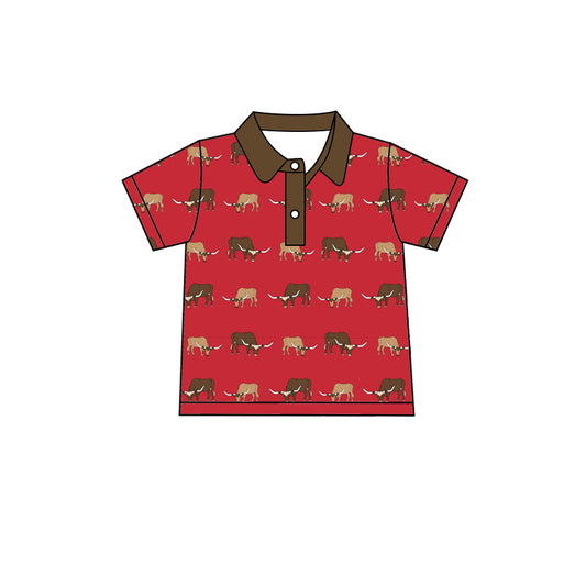10.9 custom each style moq 5 eta 4-6week baby girls clothes red short sleeve top