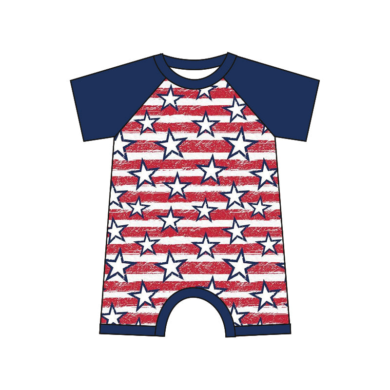 2.26 custom each style moq 5eta 4-6week Sibling Sister 4th of july baby boy rompers and top match family design
