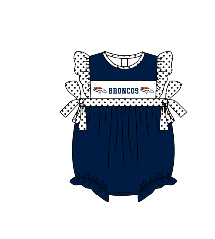 Custom moq 5 mix size milk silk summer teams baby girl boys clothes Navy blue short sleeve shorts sets 2  and dress and rompers 2 series