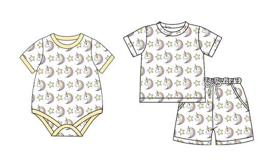 2.15 custom each style moq 5eta 4-6week Sibling Sister baby girl short sleeve shorts sets and romper match design