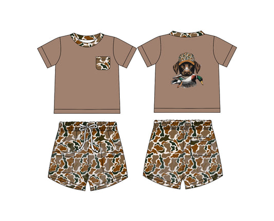 12.9 custom each style moq 5eta 4-6week Sibling Sister camouflage baby girl short sleeve shorts fish sets 1 and easter sets 2 match design