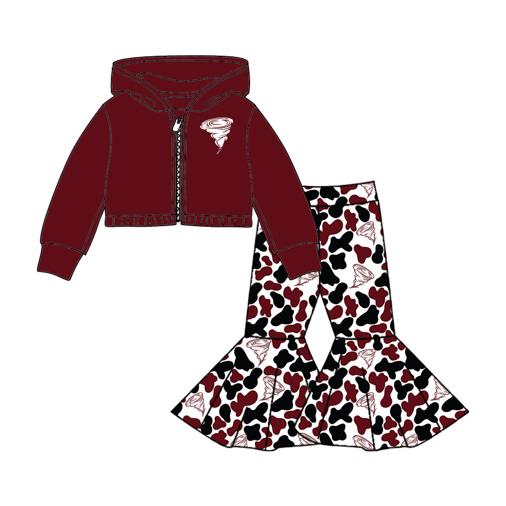 Custom moq 5 mix size milk silk summer teams baby girls clothes bow brick red hooded long sleeve pants sets and skirts sets and dress 1 and dress 2 and top-25.8.5