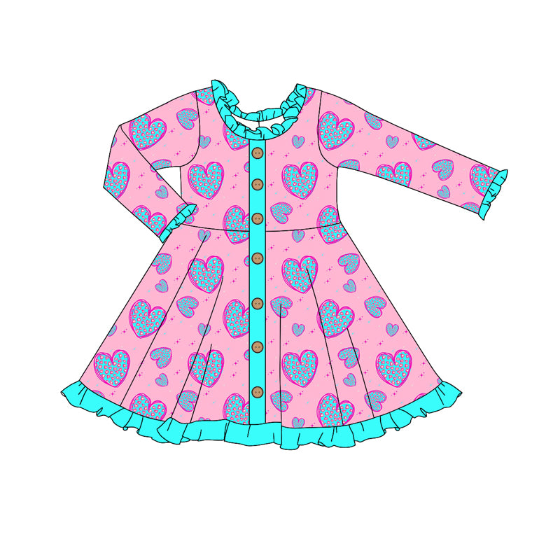 9.11 custom each style moq 5eta 4-6week Sibling Sister love pink baby girl dress and rompers match family design