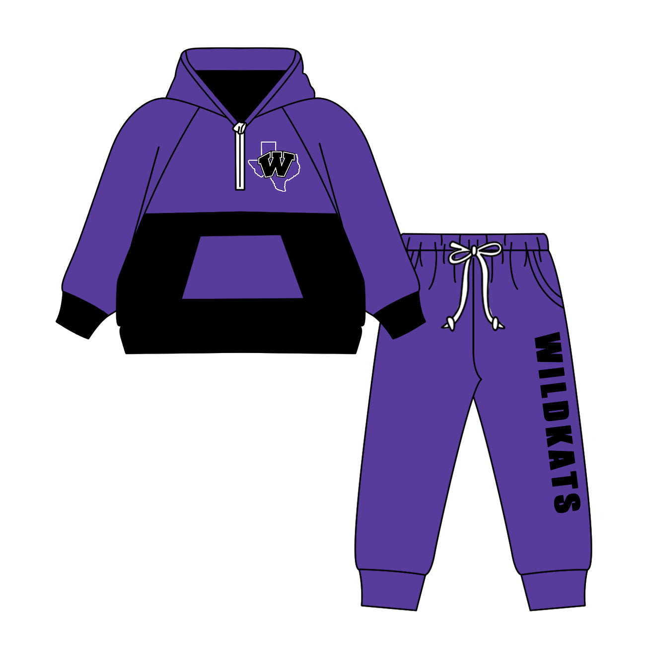 Custom moq 5 mix size milk silk summer teams baby girls clothes bow purple hooded long sleeve pants sets and boy sets and dress and hooded top and pant-25.8.18