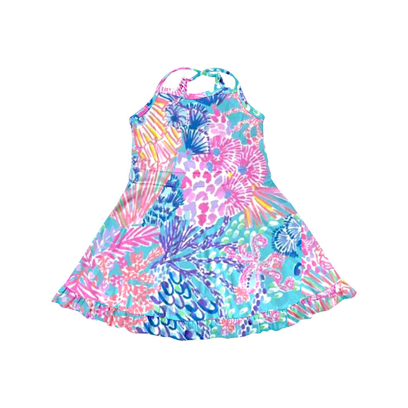 7.3 custom each style moq 5eta 4-6week blue Yoga Clothes baby girls clothes swimsuit