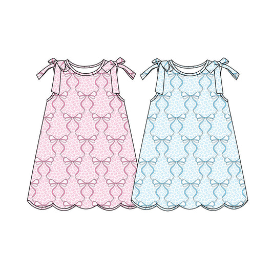26.1.21 custom each style moq 5 eta 6-8week Sibling Sister bow baby short sleeve dresses 2 match design