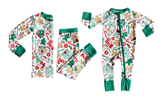 25.5.25 custom each style moq 5eta 4-6week Sibling Sisters Christmas baby boy long sleeve pants sets and rompers match family design