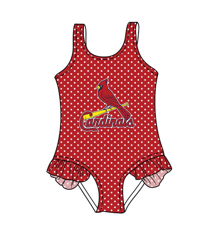 Custom moq 5 mix size milk silk summer teams Red Baby Girl Sleeveless Polka Dot Lace Onesie Swimsuit Cute Summer Beachwear for Little Girls