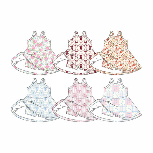 25.5.26 custom each style moq 5eta 4-6week Sibling Sister baby girl long sleeve dress 1 and dress 6 match design