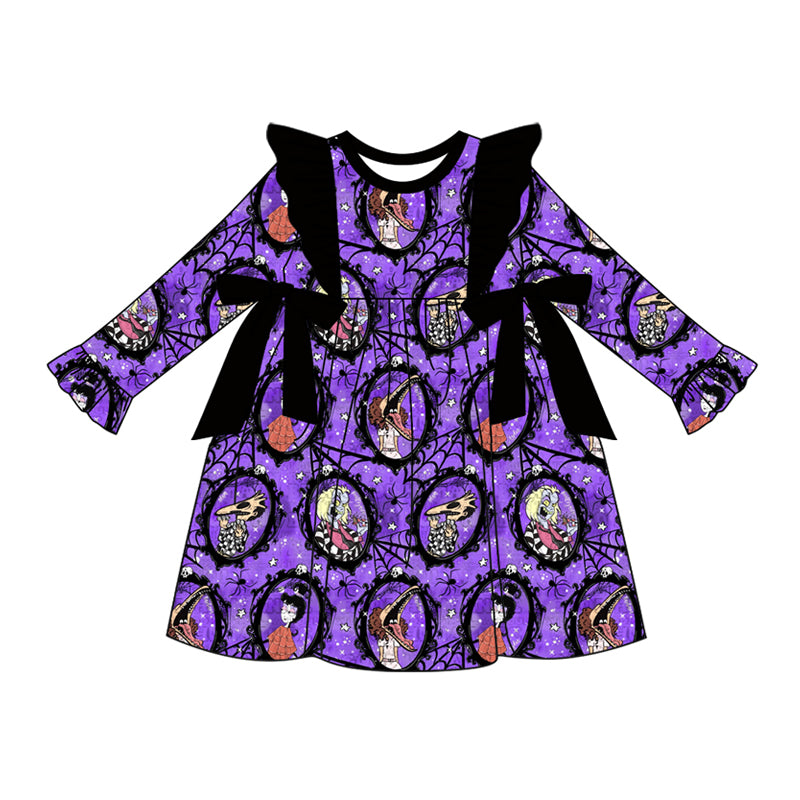 8.3 custom each style moq 5eta 4-6week Sibling Sister purple baby girls sets and dress and rompers match family design