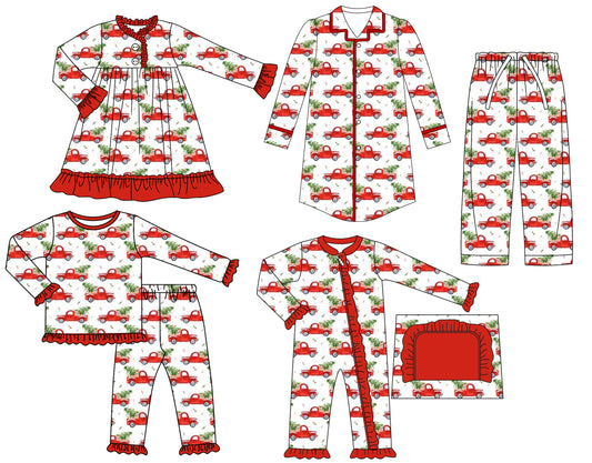 25.6.24 custom each style moq 5eta 4-6week Sibling Sisters Christmas baby girl long sleeve pants sets and adult top and adult pants and romper and dress match family design