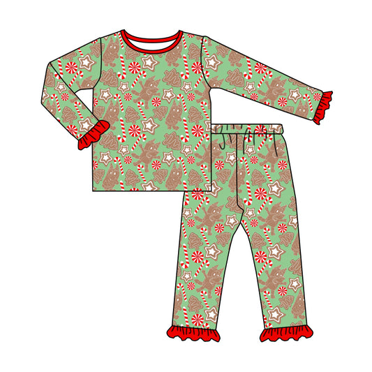 6.25 custom each style moq 5eta 4-6 week Sibling Sister Christmas baby girls outfits and romper match family design