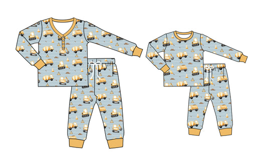 25.5.13 custom each style moq 5eta 4-6week Sibling Sister long sleeve pants sets and adult sets match design