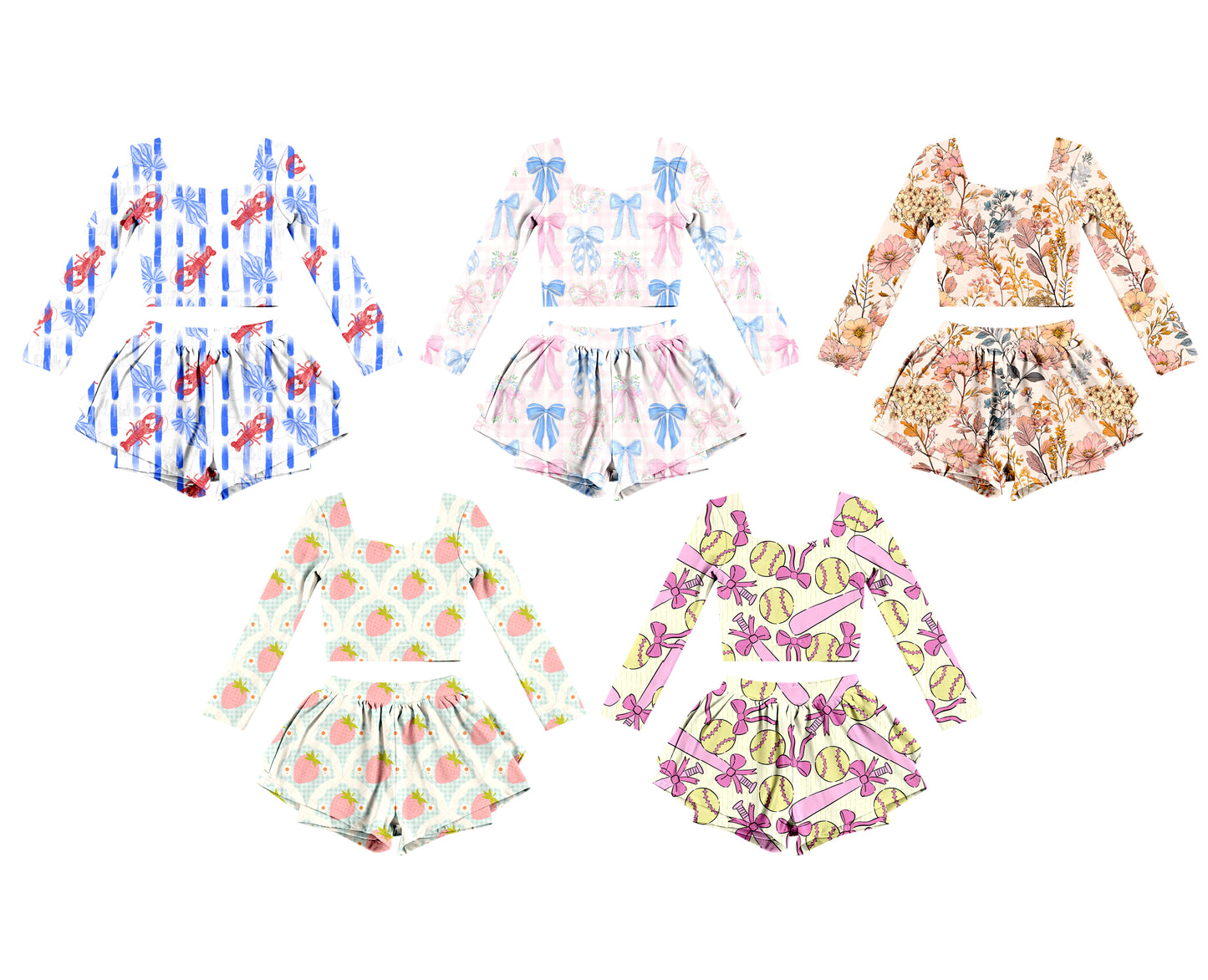 25.10.17 custom each style moq 5 eta 6-8week Sibling Sisters mardi gras baby girl long sleeve shorts sets 5 match family design