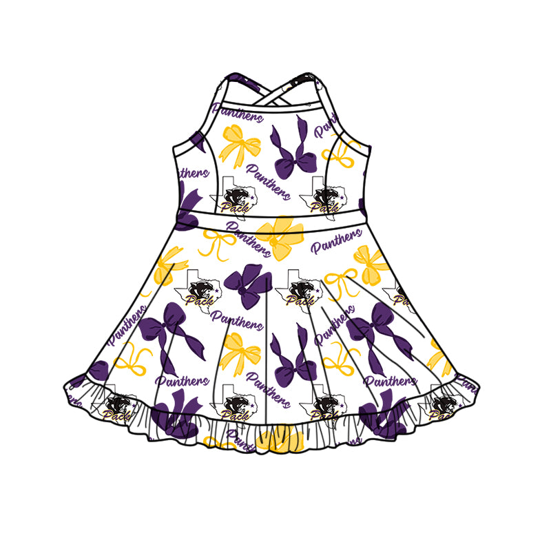 Custom moq 5 mix size milk silk summer teams baby girls clothes bow purple hooded long sleeve pants sets and dress and top and hooded top and pant-25.8.12