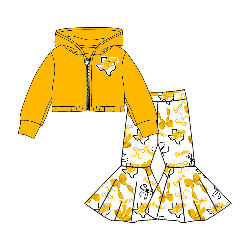 Custom moq 5 mix size milk silk summer teams baby girls clothes bow yellow hooded long sleeve pants sets and skirts sets and dress and jumpsuit and top-25.8.1